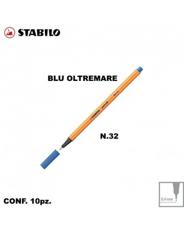 STABILO POINT 88 N.32 BLU OLTREMARE [10PZ]