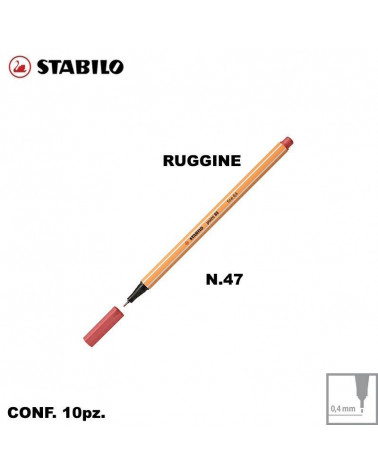 STABILO POINT 88 N.47 RUGGINE [10PZ]