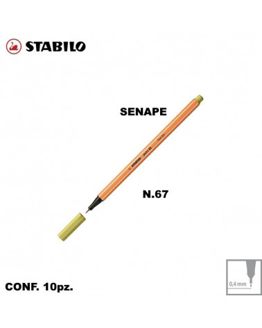 STABILO POINT 88 N.67 SENAPE [10PZ]