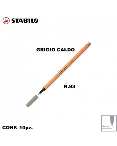 STABILO POINT 88 N.93 GRIGIO CALDO [10PZ]