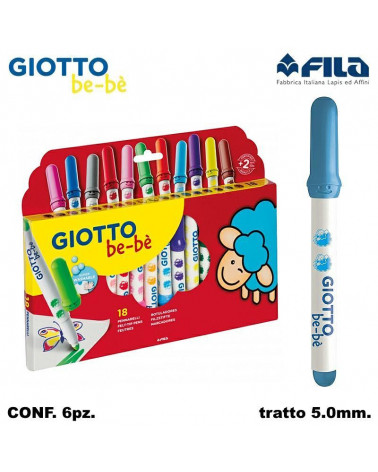 GIOTTO PENNARELLO BEBE' 18COL. [6PZ]