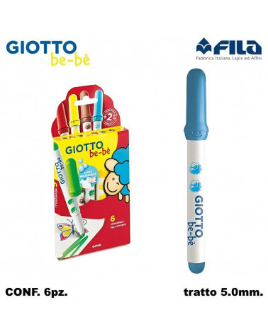 GIOTTO PENNARELLO BEBE' 6COL. [6PZ]