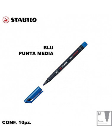 STABILO OHPEN 843 BLU M [10PZ]