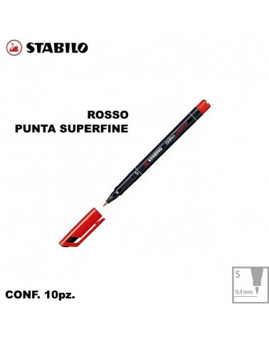 STABILO OHPEN 841 ROSSO S [10PZ]