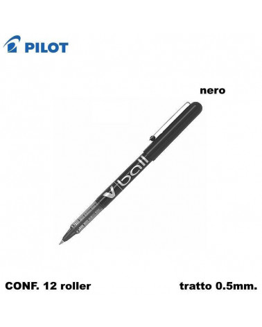 PILOT ROLLER V BALL 05  NERO [12PZ]