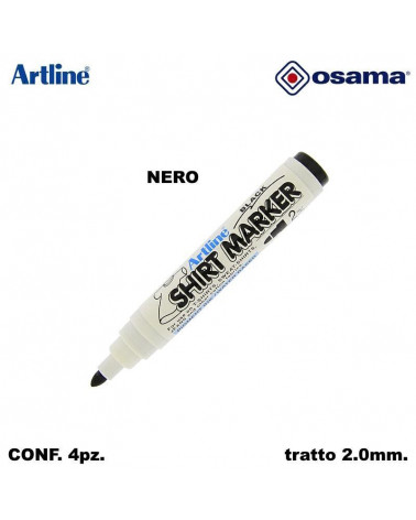 OSAMA MARCATORE PER STOFFA BLACK/NOIR T-SHIRT[4PZ]