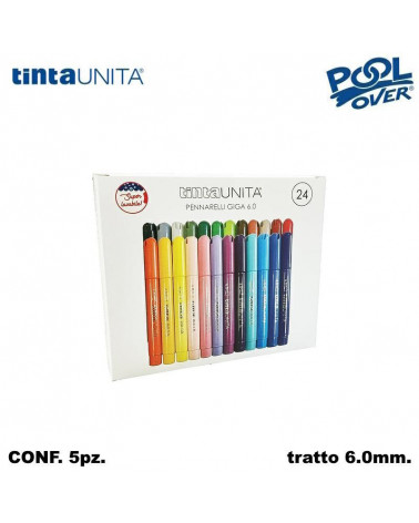 TINTA UNITA PENNARELLO JUMBO 6.0 24COL.41823 [5PZ]