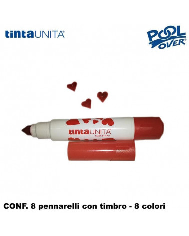 TINTA UNITA PENNARELLO CON TIMBRO 8pz.
