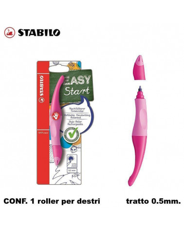 STABILO ROLLER EASY START PER DESTRI ROSA
