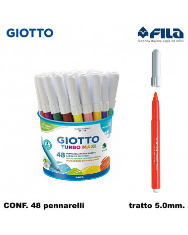 GIOTTO TURBO MAXI 48PZ.BARATTOLO PENNARELLO