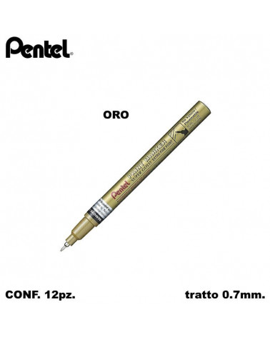 PENTEL PAINT MARKER P.SLIM 12PZ.ORO