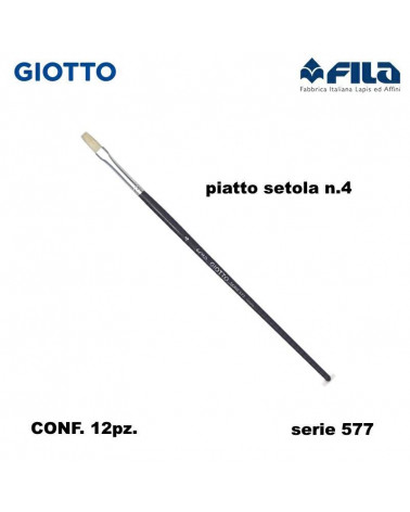 GIOTTO PENNELLO PIATTO 577 N.4  [12PZ]
