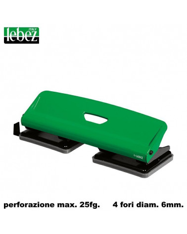 LEBEZ PERFORATORE 4 FORI FISSI 25FG. METALLO 740