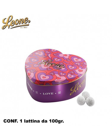 LEONE LATTA CUORE CRI CRI NOCCIOLA FONDENTE 100gr.