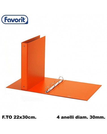 FAVORIT RACCOGLITORE 22X30 030 ARANCIO-4 ANELLI