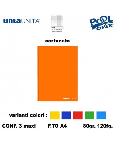 TINTA UNITA MAXI CARTONATO 120FG 4MM 98317 [3PZ]