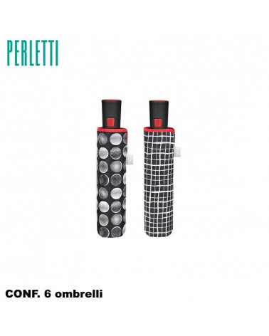 PERLETTI OMBRELLO BLACK&WHITE 26369 6PZ.