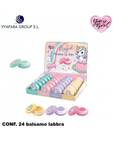 BALSAMO LABBRA SWEET MACARON UNICORNO [24PZ]