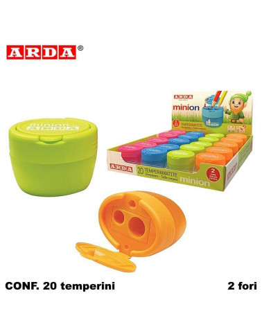 ARDA TEMPERINO CONTENITORE MINION 2 FORI-PLASTICA TE807SC [20PZ]