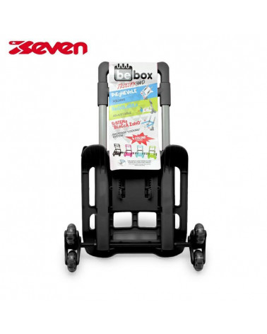 CARRELLO PORTAZAINO BE BOX TROLLEY 3 RUOTE NERO