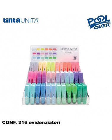 ASS.TO 216 EVIDENZIATORI TINTA UNITA PALETTE
