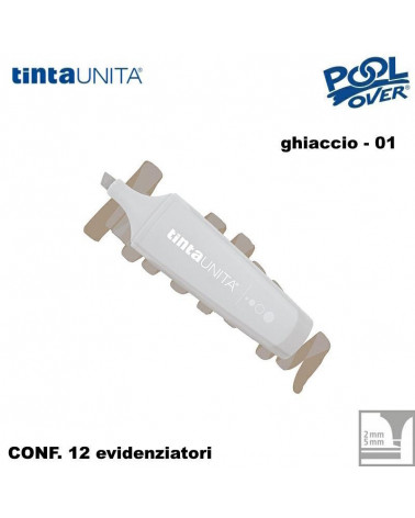 TINTA UNITA EVIDENZIATORE PALETTE GHIACCIO 01 12PZ.