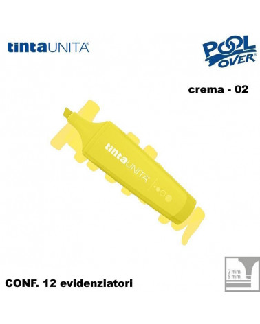 TINTA UNITA EVIDENZIATORE PALETTE CREMA 02 12PZ.