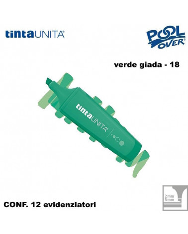 TINTA UNITA EVIDENZIATORE PALETTE VERDE GIADA 18 12PZ.