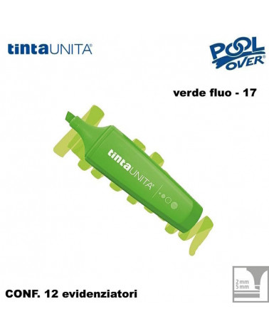 TINTA UNITA EVIDENZIATORE PALETTE VERDE FLUO 17 12PZ.