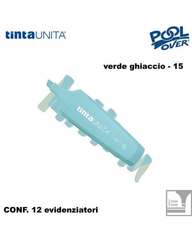 TINTA UNITA EVIDENZIATORE PALETTE VERDE GHIACCIO 15 12PZ.