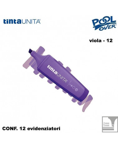 TINTA UNITA EVIDENZIATORE PALETTE VIOLA 12 12PZ.