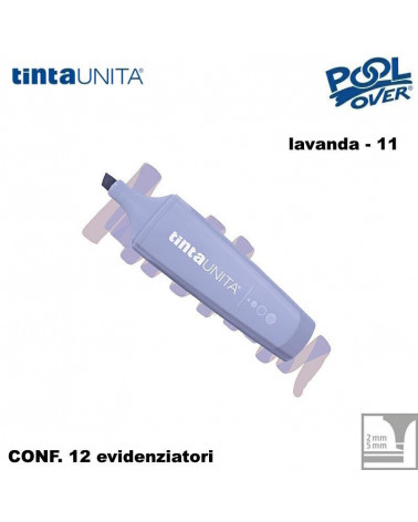 TINTA UNITA EVIDENZIATORE PALETTE LAVANDA 11 12PZ.