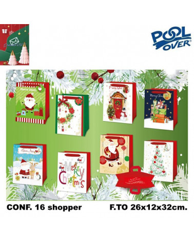DEDICATO A TE SHOPPER DELUXE NATALE L 26x32x12 16PZ.