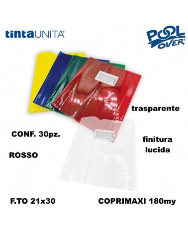 TINTA UNITA COPRIMAXI SUPERCRISTAL 180MY ROSSO [30PZ]
