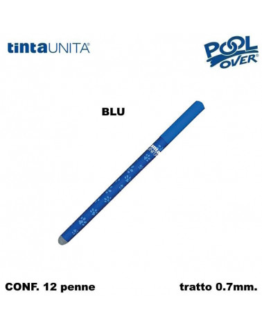 TINTA UNITA PENNA SFERA CANCELLABILE GIU' LA ZAMPA BLU [12PZ]
