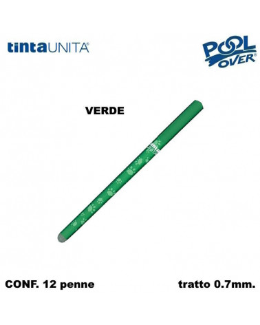 TINTA UNITA PENNA SFERA CANCELLABILE GIU' LA ZAMPA VERDE [12PZ]