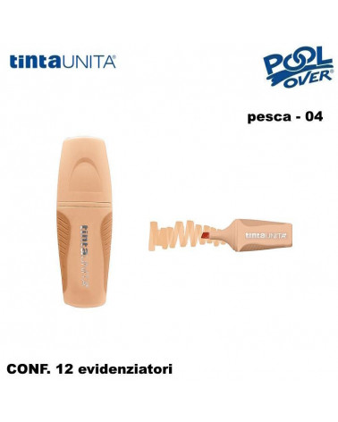 TINTA UNITA MINI EVIDENZIATORE PALETTE PESCA 04 12PZ.
