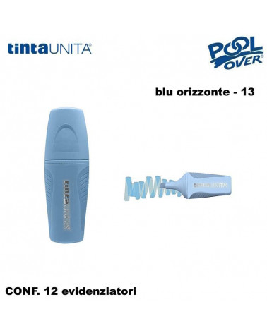 TINTA UNITA MINI EVIDENZIATORE PALETTE BLU ORIZZONTE 13 12PZ.