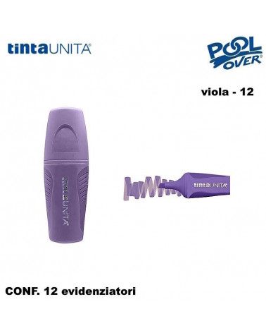 TINTA UNITA MINI EVIDENZIATORE PALETTE VIOLA 12 12PZ.