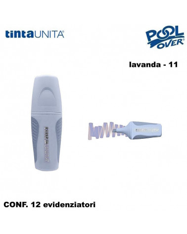 TINTA UNITA MINI EVIDENZIATORE PALETTE LAVANDA 11 12PZ.