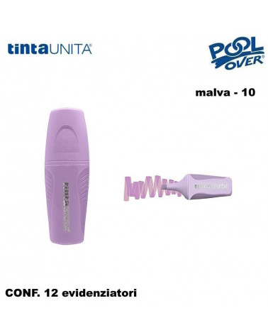 TINTA UNITA MINI EVIDENZIATORE PALETTE MALVA 10 12PZ.