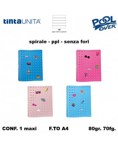 TINTA UNITA CLIK MAXI SPIR.PPL NO FORI 70fg.1R