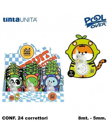 TINTA UNITA ZOO ESP 24 CORRETTORE NASTRO 8mm.