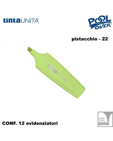 TINTA UNITA EVIDENZIATORE PALETTE PISTACCHIO PASTEL 22 12PZ.