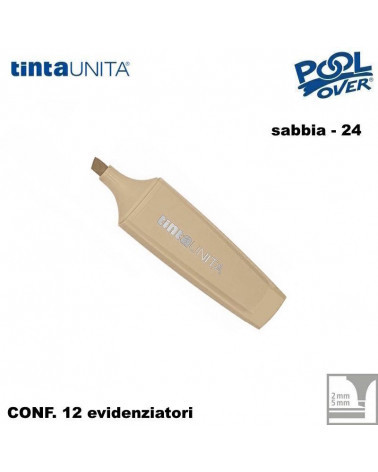 TINTA UNITA EVIDENZIATORE PALETTE SABBIA PASTEL 24 12PZ.