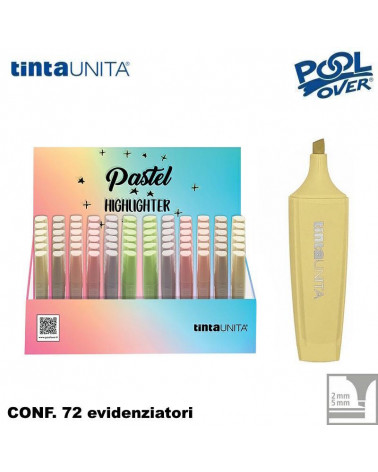 TINTA UNITA ESP 72 EVIDENZIATORI PASTEL 12x6 PASTEL COLOR