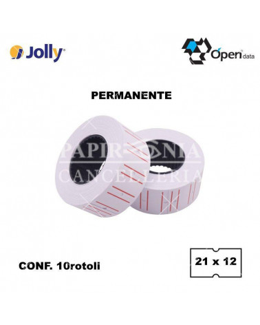 JOLLY ETICHETTE PER PREZZATRICE  21X12-PERMANENTE [10PZ]