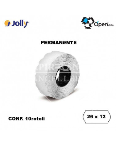 JOLLY ETICHETTE PER PREZZATRICE  26X12-PERMANENTE [10PZ]