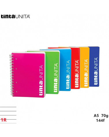 TINTA UNITA QUADERNO SPIRALE FORI 144FG 1R 51356-90651 [5PZ]