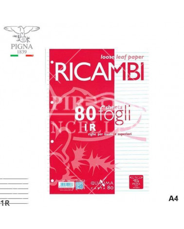 PIGNA RICAMBIO A4 BIANCO 80FG. 1R